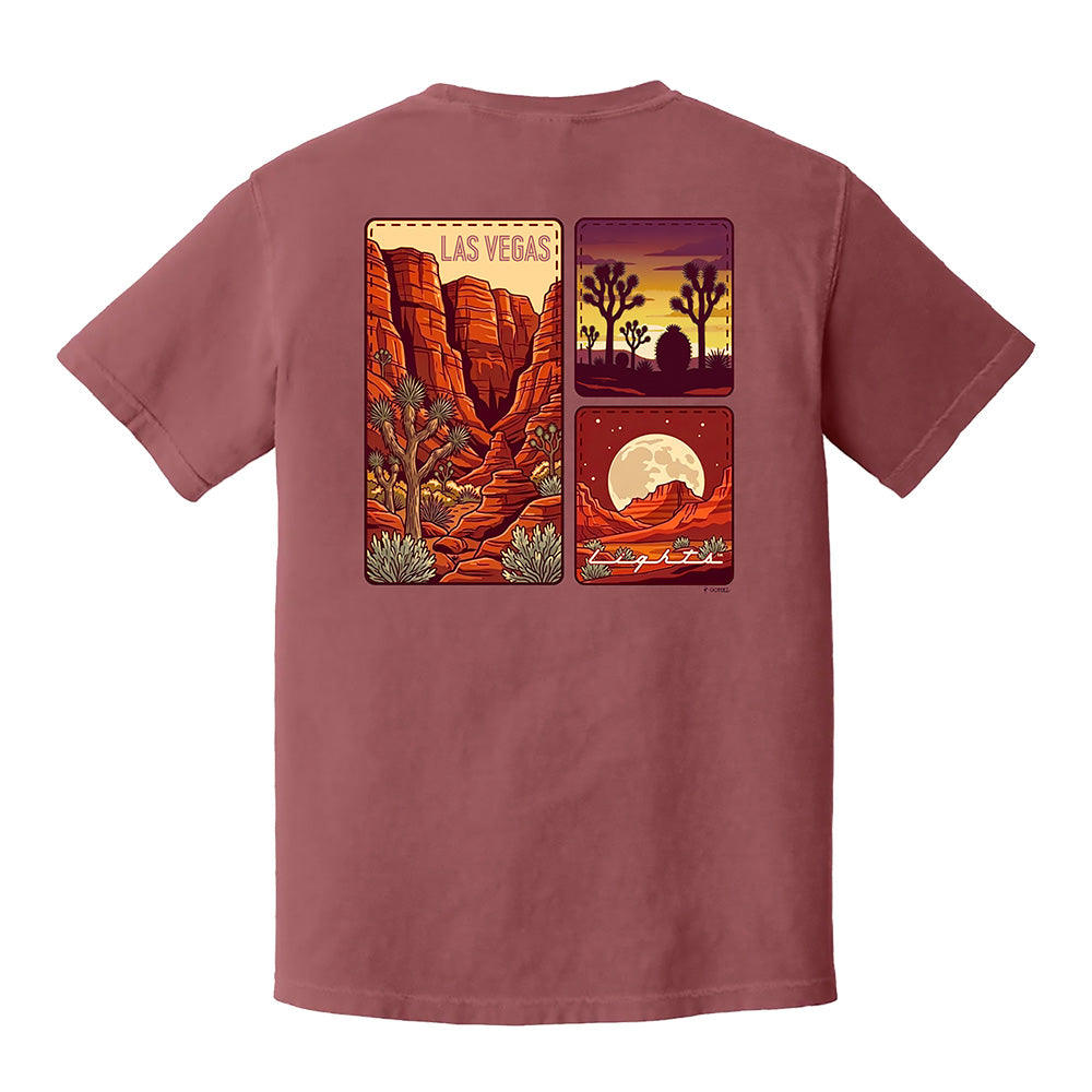 Las Vegas Lights FC GoTeez Red Rock Comfort Colors T-Shirt