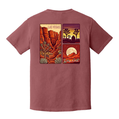 Las Vegas Lights FC GoTeez Red Rock Comfort Colors T-Shirt