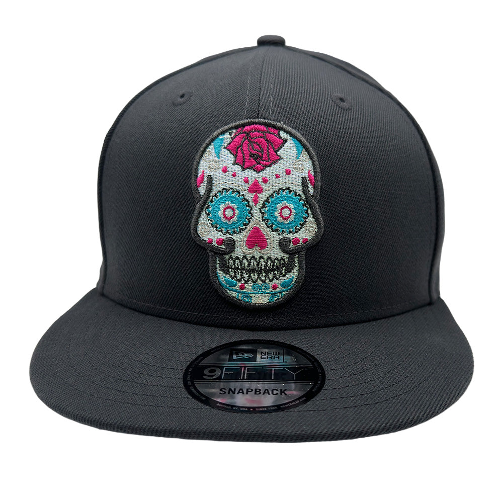 Las Vegas Lights FC New Era Sugar Skull Graphite 9FIFTY Snapback Cap