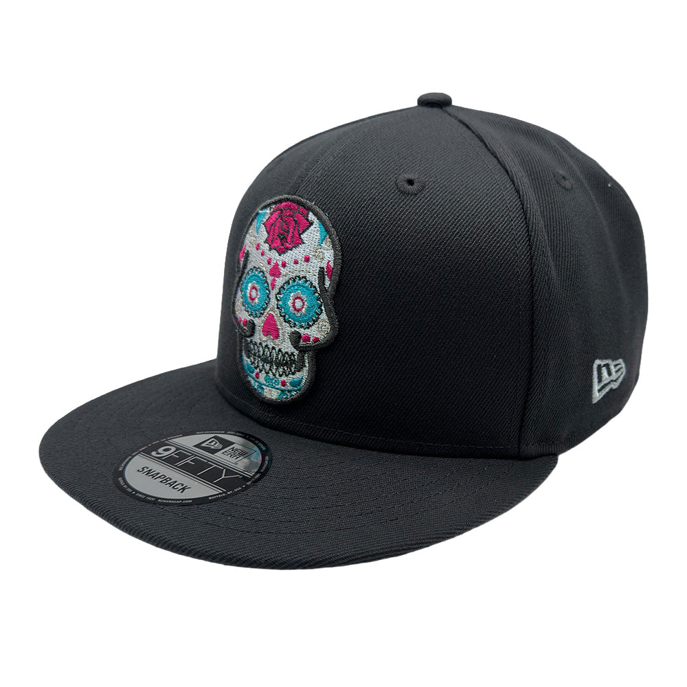 Las Vegas Lights FC New Era Sugar Skull Graphite 9FIFTY Snapback Cap