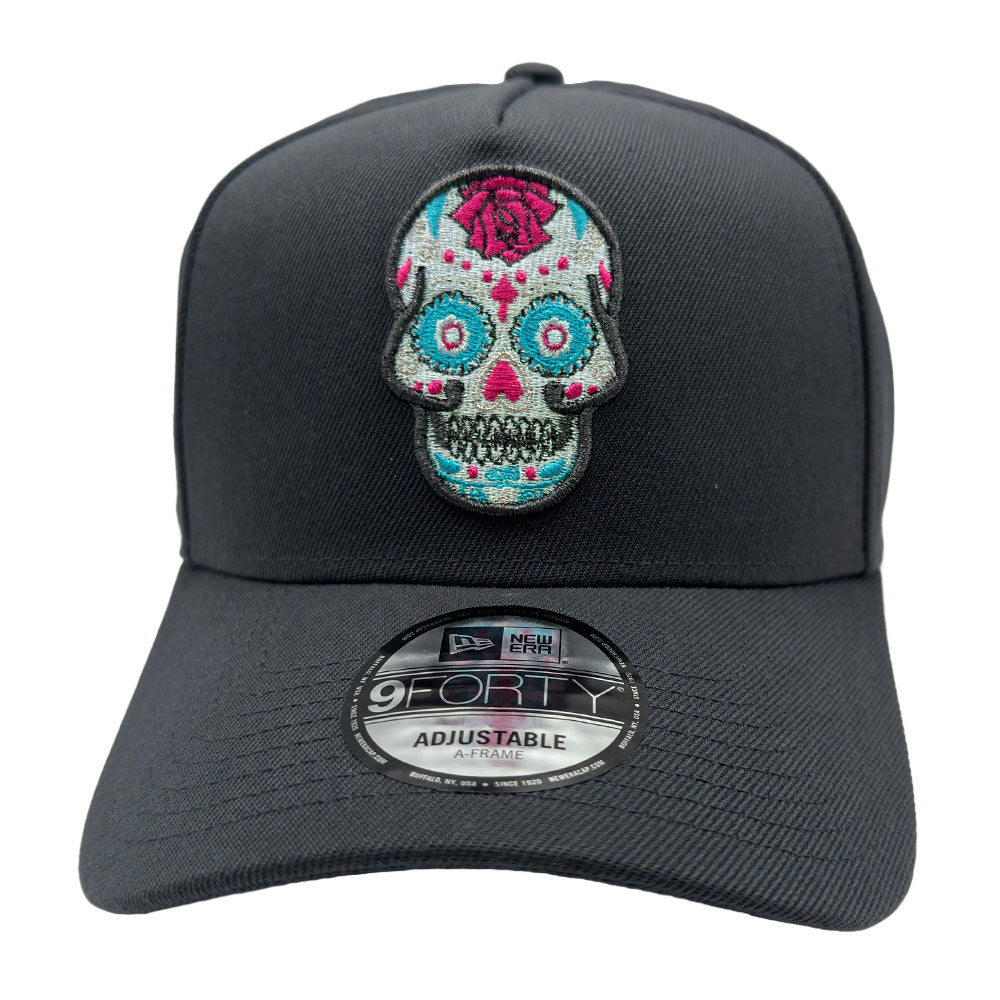 Las Vegas Lights FC New Era Sugar Skull Graphite 9FORTY A-Frame Snapback Cap