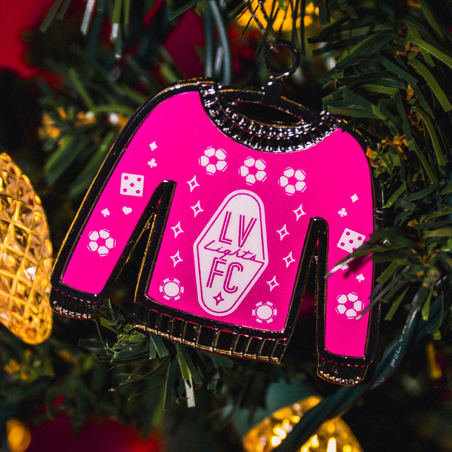 Las Vegas Lights FC Holiday Sweater Ornament + Home Opener Ticket Bundle