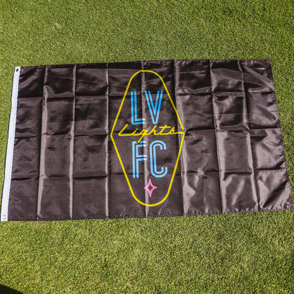 Las Vegas Lights FC Wincraft Crest Logo Black 3x5 Flag