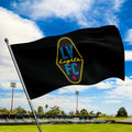 Las Vegas Lights FC Global Scarves Crest Logo Black 3x5 Flag