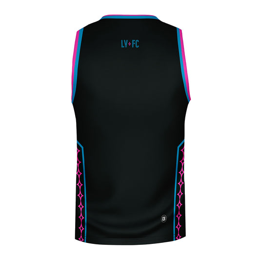 Las Vegas Lights FC Bench Clearers Crest Logo Midnight Neon Black Premier Tank