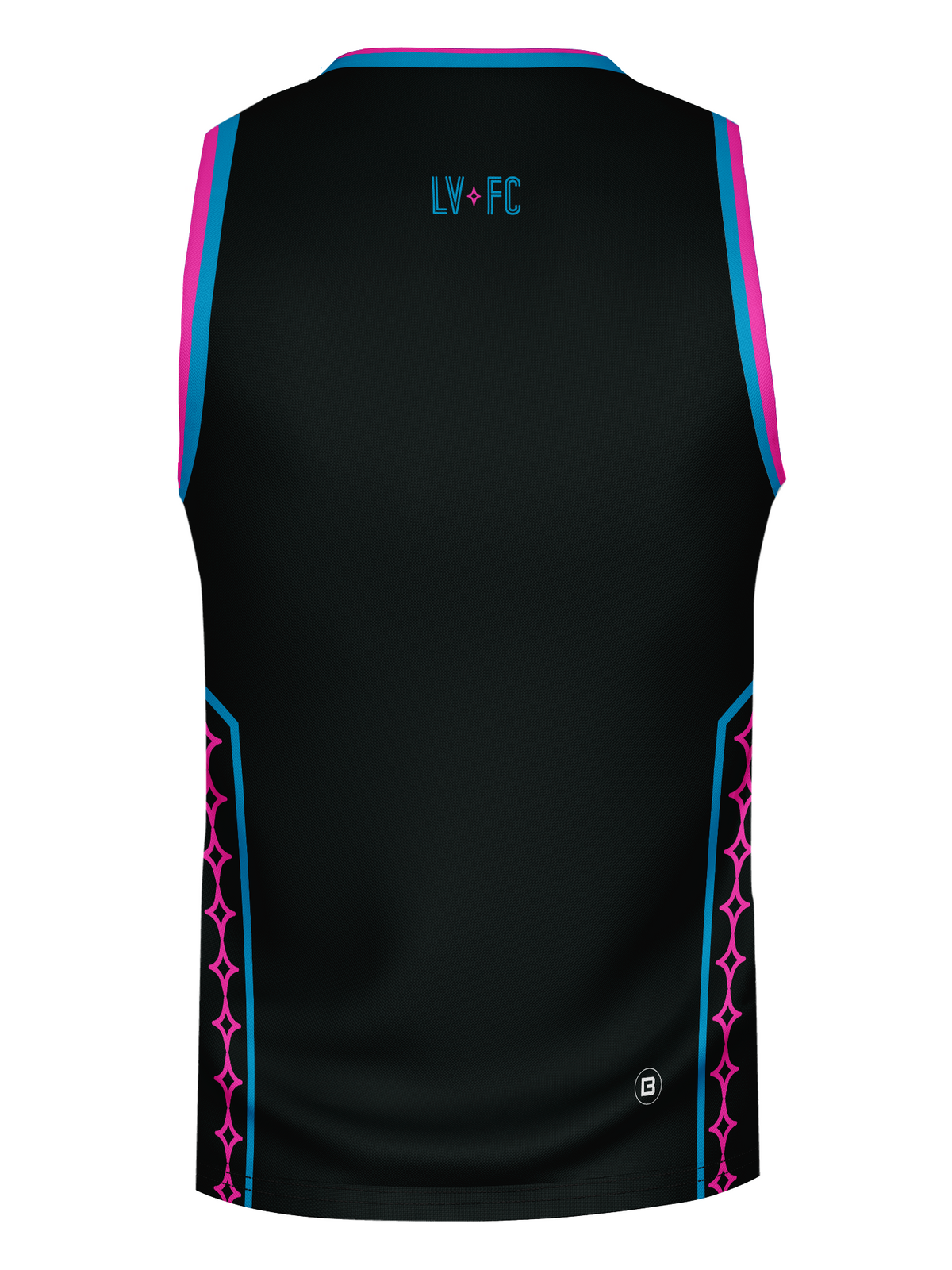 Las Vegas Lights FC Bench Clearers Crest Logo Midnight Neon Black Premier Tank