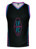 Las Vegas Lights FC Bench Clearers Crest Logo Midnight Neon Black Premier Tank