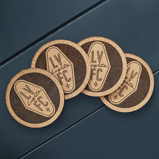 Las Vegas Lights FC Cork Coasters - Set of 4
