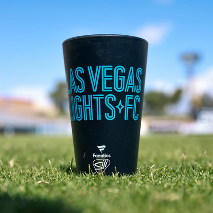 Las Vegas Lights FC Wincraft Black Silicone 16oz Pint Glass