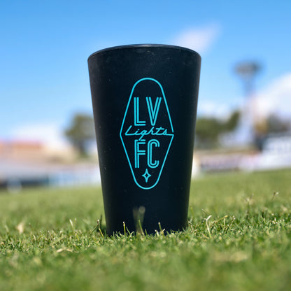Las Vegas Lights FC Wincraft Black Silicone 16oz Pint Glass