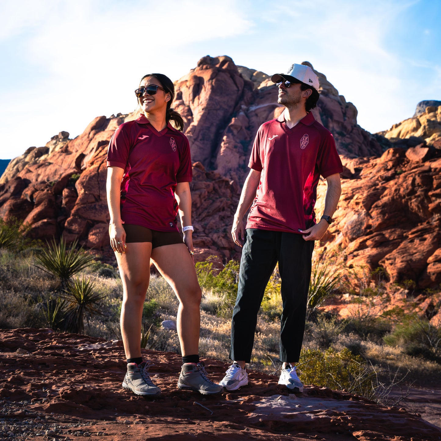 Las Vegas Lights FC Kids' Joma 2026 Red Rock Third Jersey