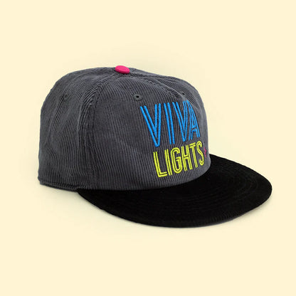 Las Vegas Lights FC Official League Viva Lights Gray/Black Corduroy Strapback Cap