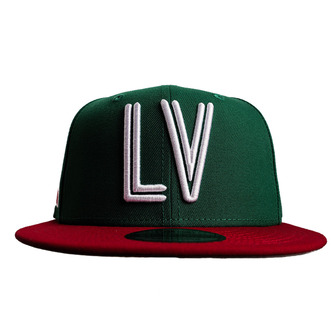 Las Vegas Lights FC New Era LV Mexico Flag Green/Red 9FIFTY Snapback Cap