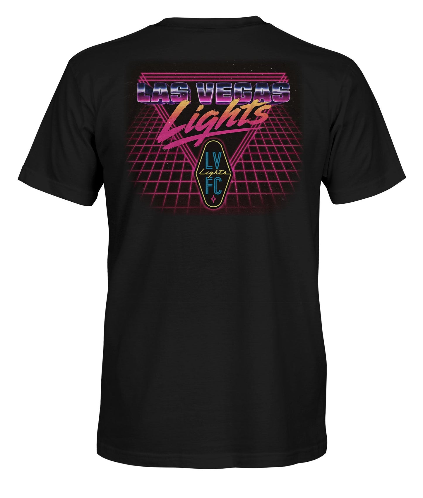 Las Vegas Lights FC 1863 FC Rad 80s Throwback Graphic Black Cotton T-Shirt
