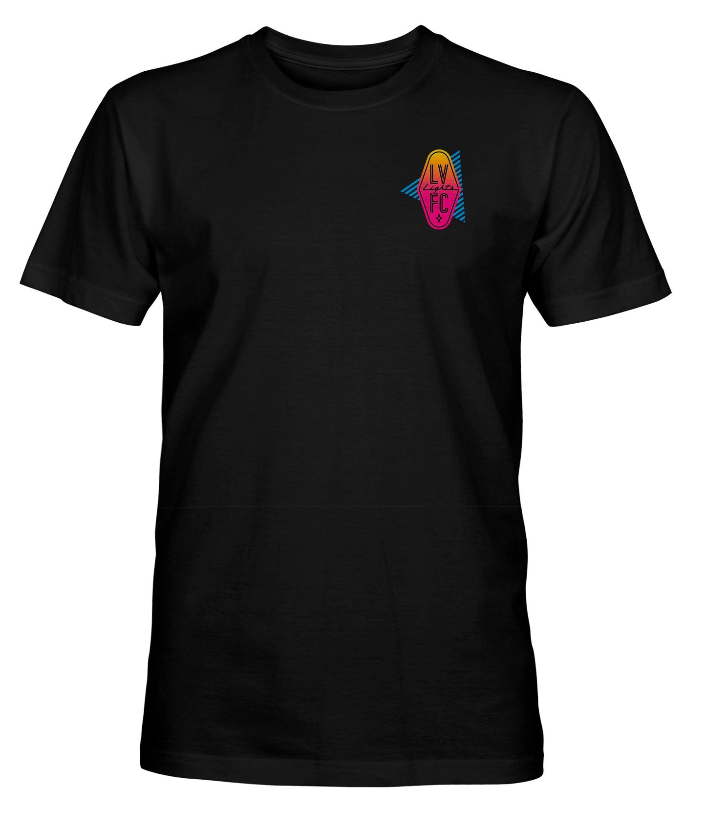 Las Vegas Lights FC 1863 FC Rad 80s Throwback Graphic Black Cotton T-Shirt