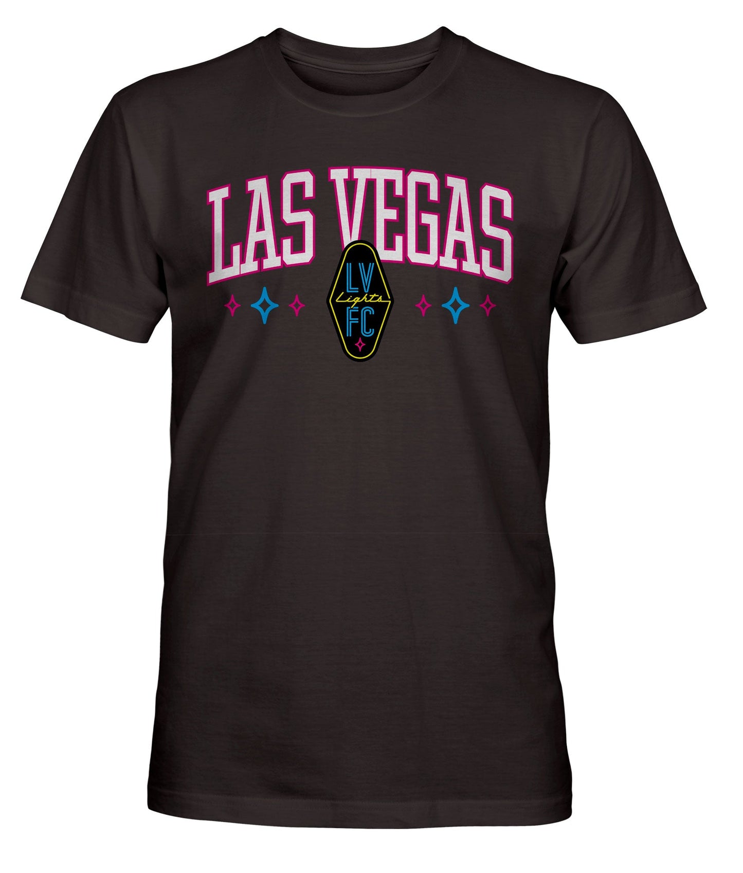 Las Vegas Lights FC 1863 FC Las Vegas Crest Logo Graphite Cotton T-Shirt