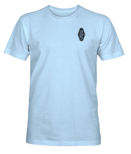 Las Vegas Lights FC Crest Logo Legacy Arched Powder Blue Cotton T-Shirt