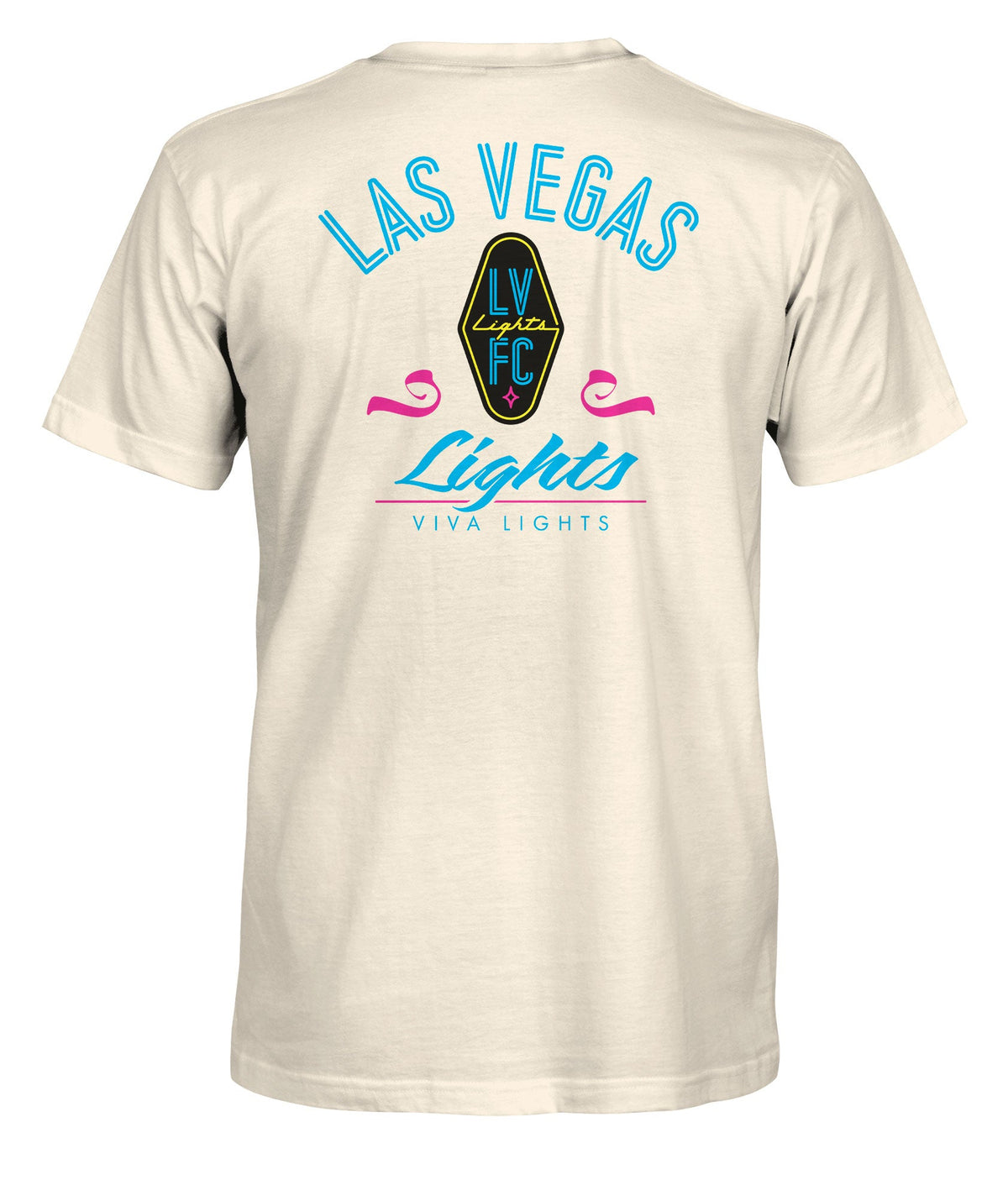 Las Vegas Lights FC 1863 FC Team Flourish Cream Cotton T-Shirt