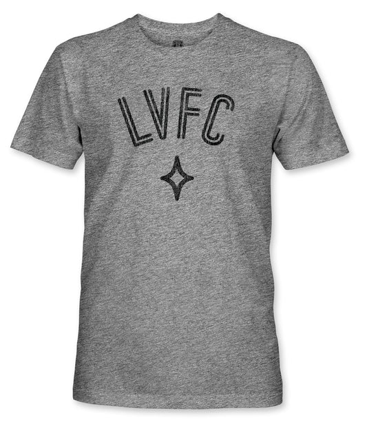 Las Vegas Lights FC 1863 FC LVFC Arched Vintage Gray Tri-Blend T-Shirt