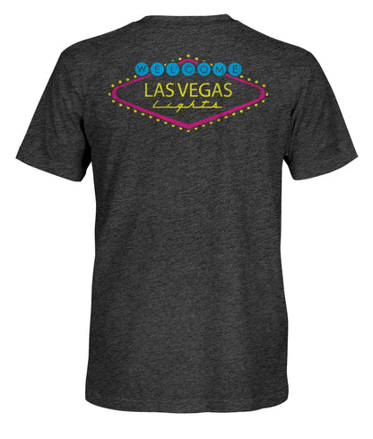 Las Vegas Lights FC 1863 FC LVFC/Welcome Sign Black Vintage Tri-Blend T-Shirt