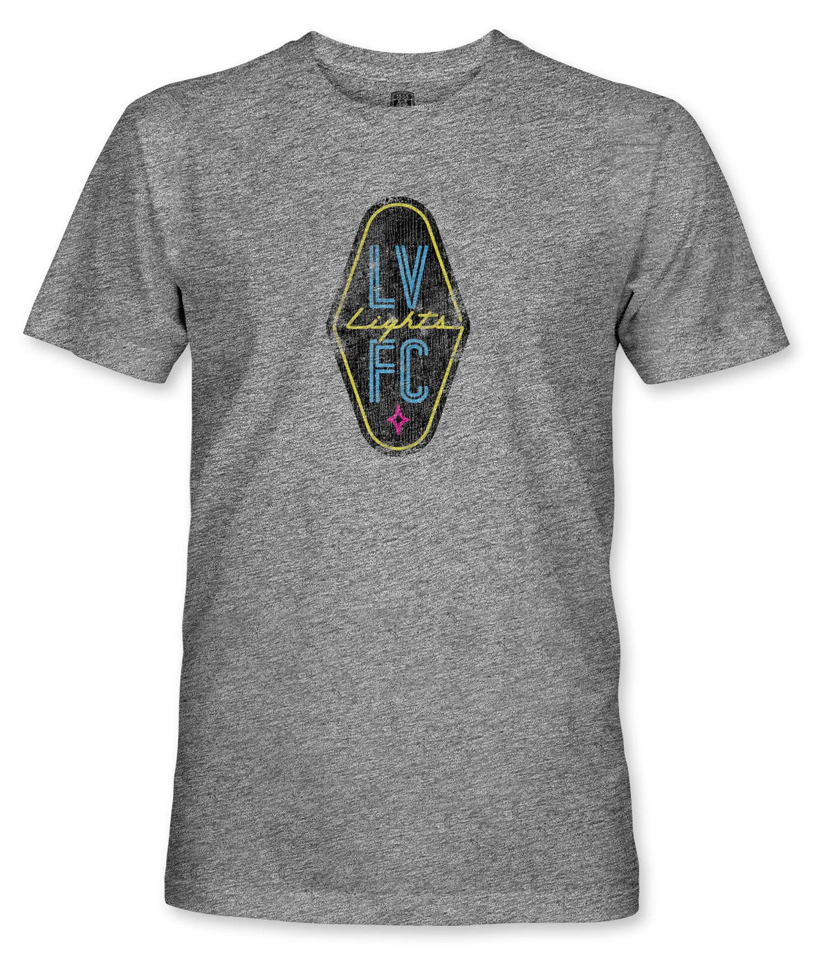 Las Vegas Lights FC 1863 FC Vintage Badge Gray Tri-Blend T-Shirt
