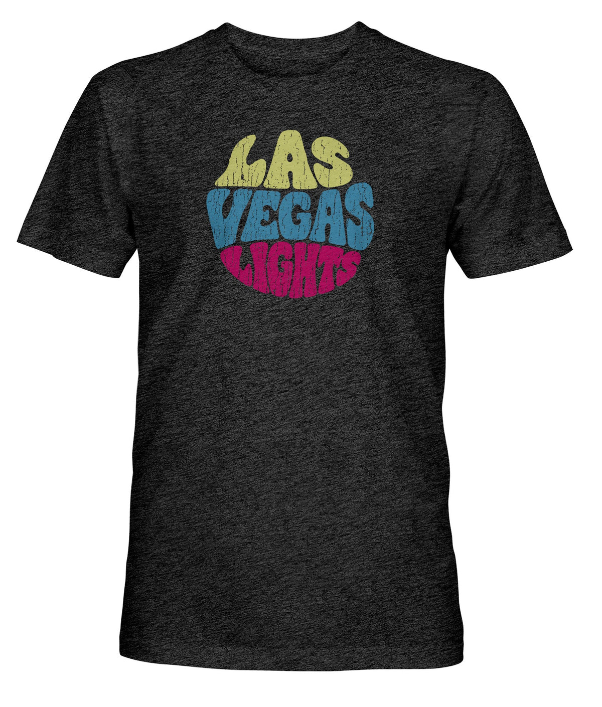 Las Vegas Lights FC 1863 FC Groovy 70s Throwback Vintage Black Tri-Blend T-Shirt