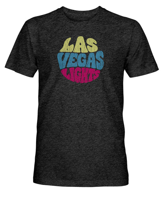Las Vegas Lights FC 1863 FC Groovy 70s Throwback Vintage Black Tri-Blend T-Shirt