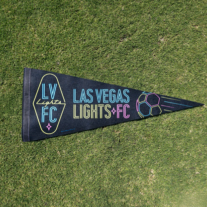 Las Vegas Lights FC Wincraft Black Premium Pennant