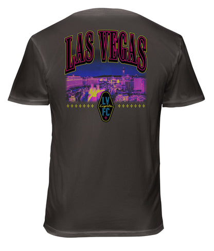Las Vegas Lights FC 1863 FC Skyline Graphite Washed Cotton T-Shirt