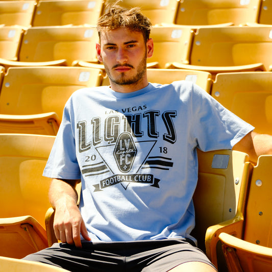 Las Vegas Lights FC Unisex Sportiqe Duke Light Blue Tee