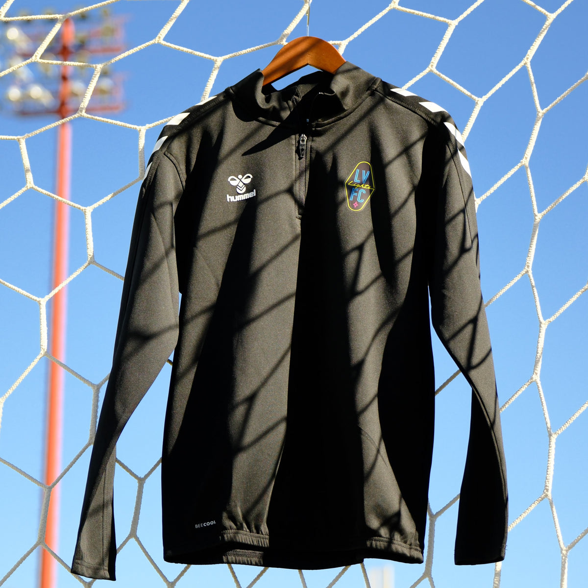 Women's Las Vegas Lights FC Hummel CORE XK Half-Zip Black Sweatshirt