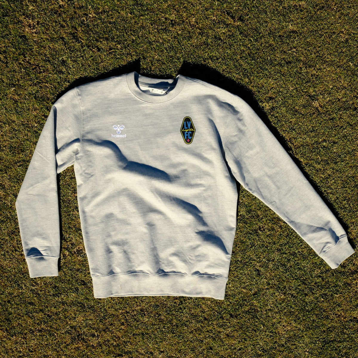 Las Vegas Lights FC Hummel GO 2.0 Crest Logo Gray Sweatshirt