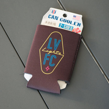 Koozie con el logotipo de las luces de Las Vegas