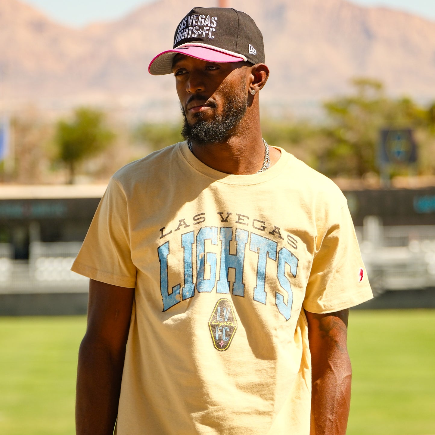 Las Vegas Lights FC League 91 All American Tee-Gold