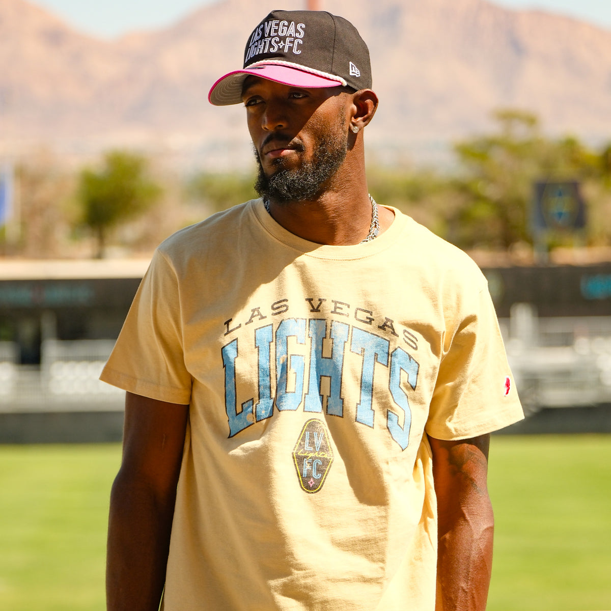 Las Vegas Lights FC League All-American Gold Cotton T-Shirt