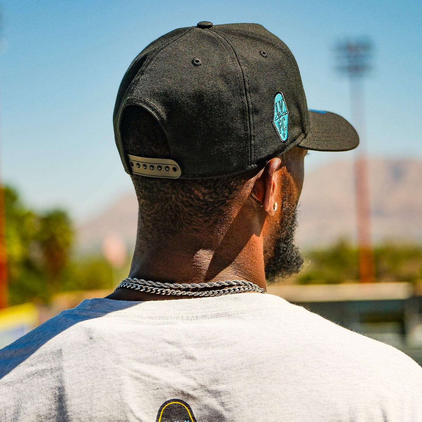 Las Vegas Lights FC New Era Snapback Script Hat - Black/Blue
