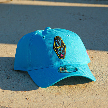Las Vegas Lights FC New Era Crest Logo Light Blue 9TWENTY Strapback Cap