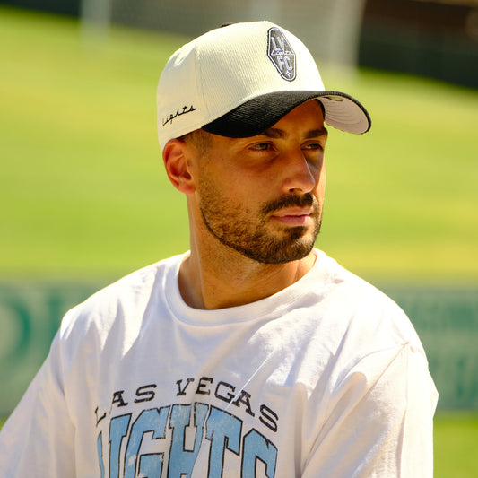 Las Vegas Lights FC New Era 940AF Corduroy Snapback Hat - Beige/Black