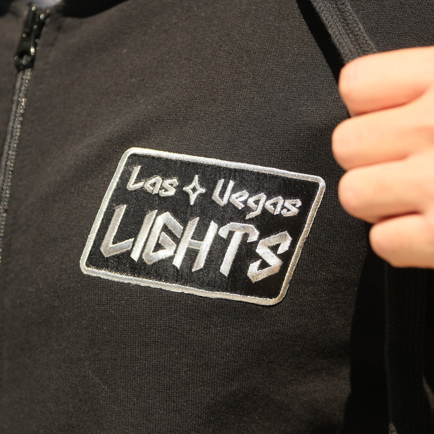 Las Vegas Lights FC Sportique Metal Zip Hoody - Black