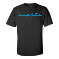 Las Vegas Lights FC MV Sport Lights Blue Script Black Bi-Blend T-Shirt