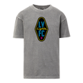 Kids' Las Vegas Lights FC MV Sport Crest Logo Gray Heavyweight Cotton T-Shirt