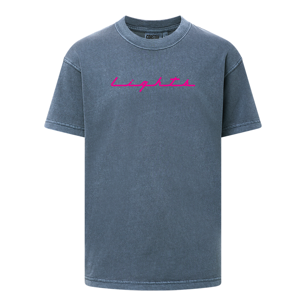 Kids' Las Vegas Lights FC MV Sport Lights Script Navy Heavyweight Cotton T-Shirt