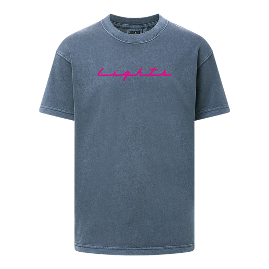 Kids' Las Vegas Lights FC MV Sport Lights Script Navy Heavyweight Cotton T-Shirt