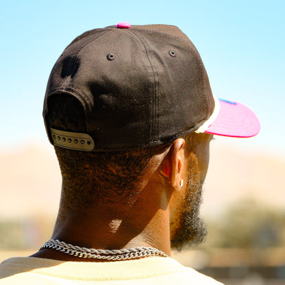 Las Vegas Lights FC New Era Black/Pink Golfer Snapback Cap