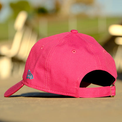 Las Vegas Lights FC New Era Crest Logo Pink 9TWENTY Strapback Cap