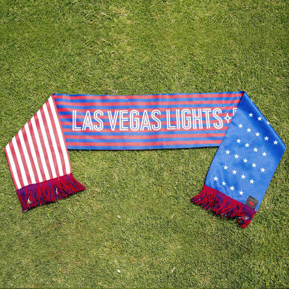 Las Vegas Lights FC Ruffneck Wear USA Stripes Summer Scarf