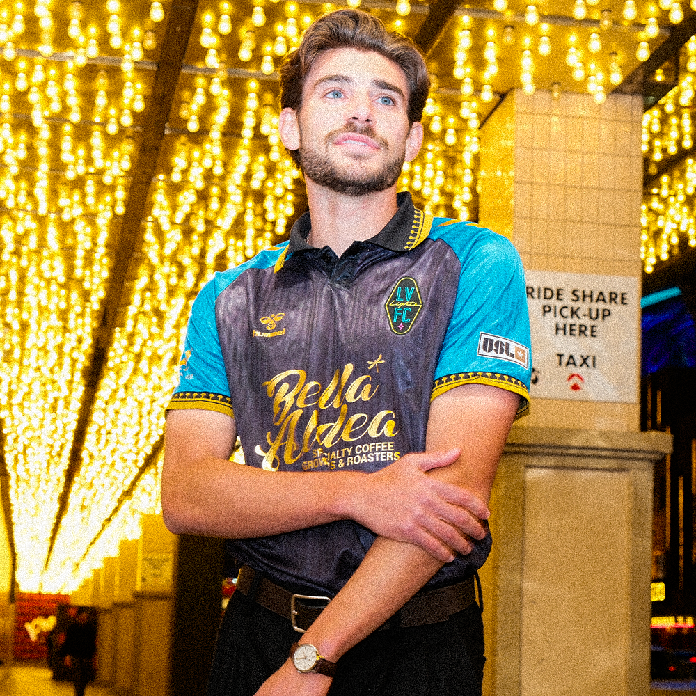 Kids' Las Vegas Lights FC 2025 Downtown Gold Home Jersey